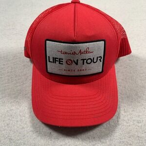 Travis Mathew Hat Snapback Red Mens One Size Life On Tour‎